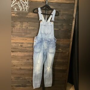 Madewell Light Blue Denim Overalls